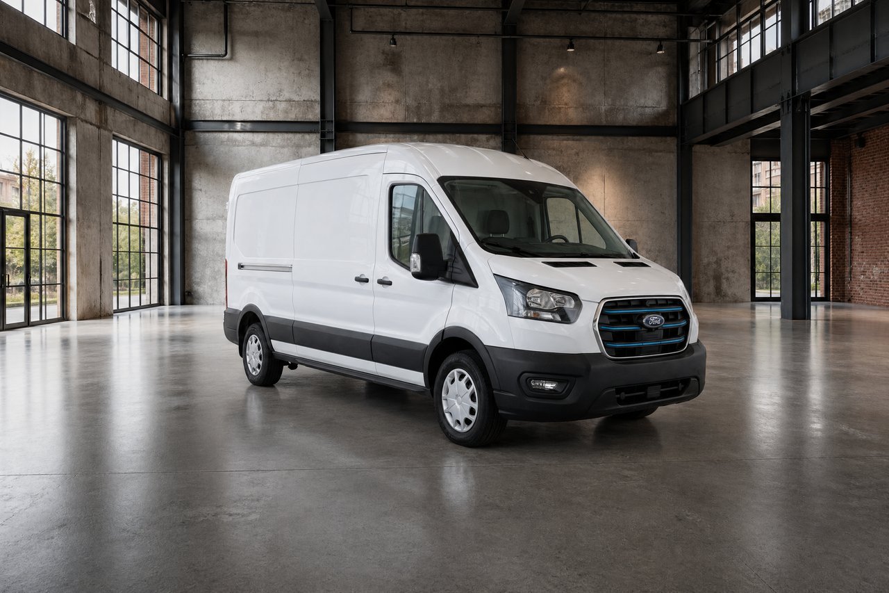 Billede af en Ford E-Transit