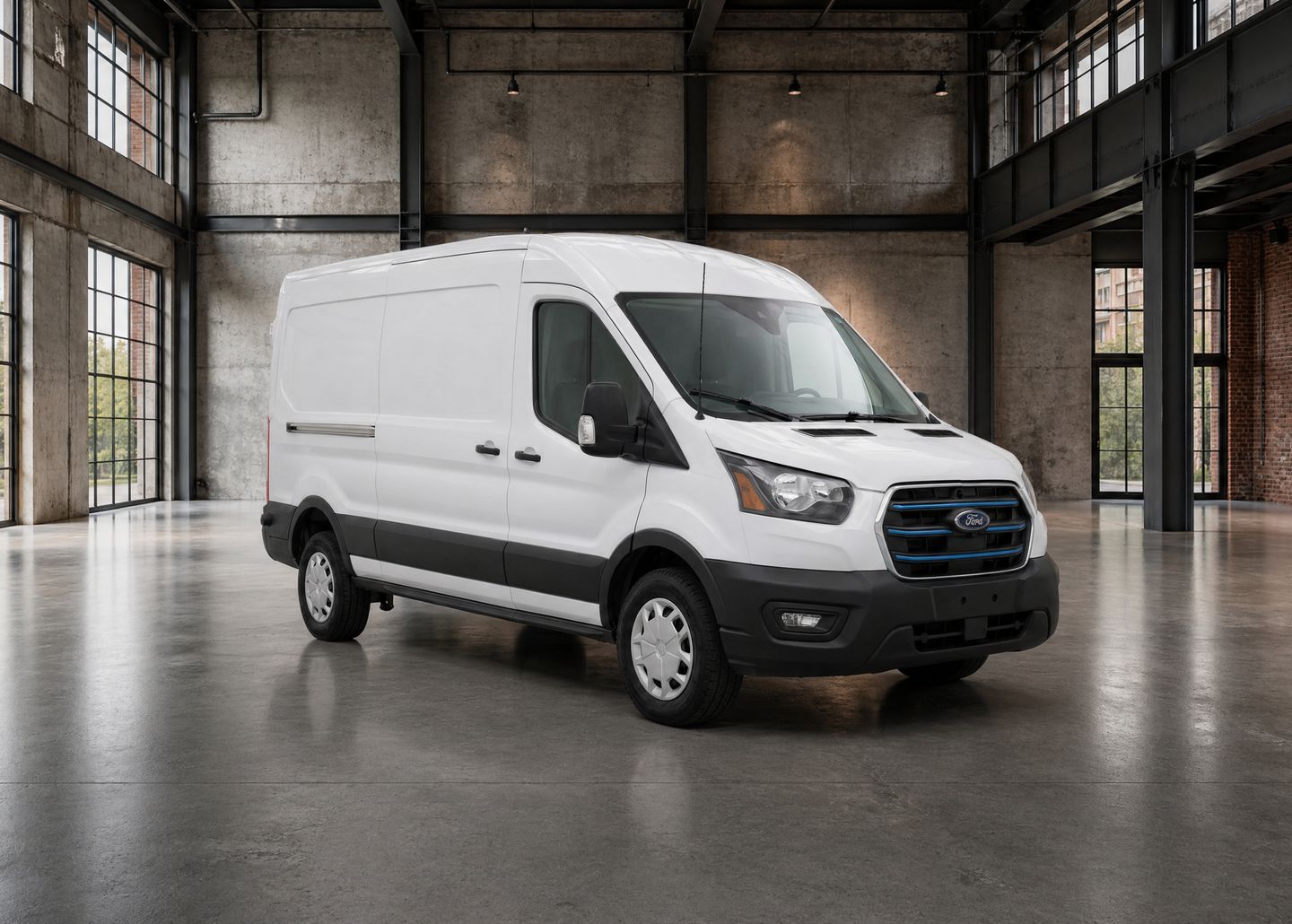 Billede af en Ford E-Transit 2024