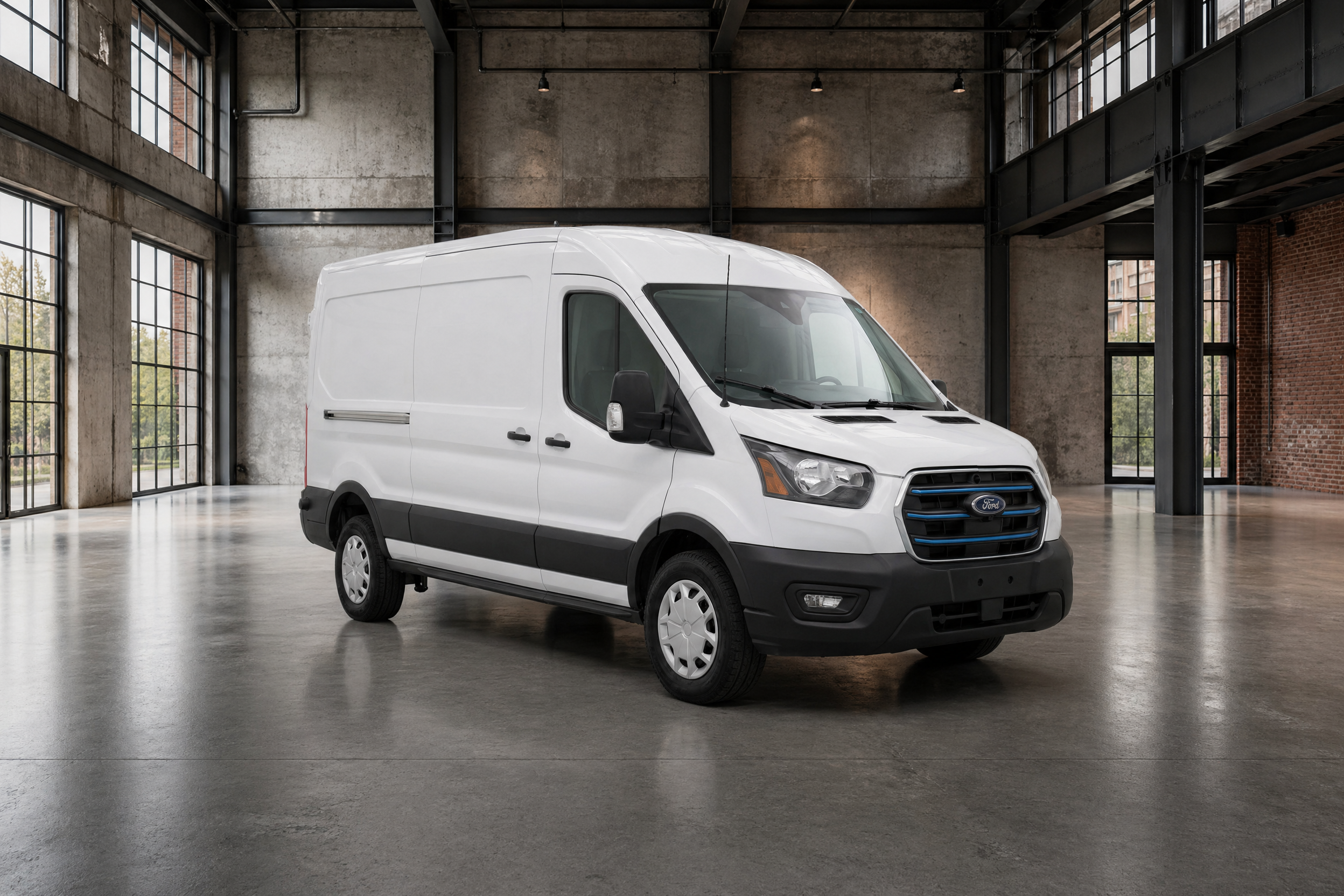 Billede af en Ford E-Transit 2024