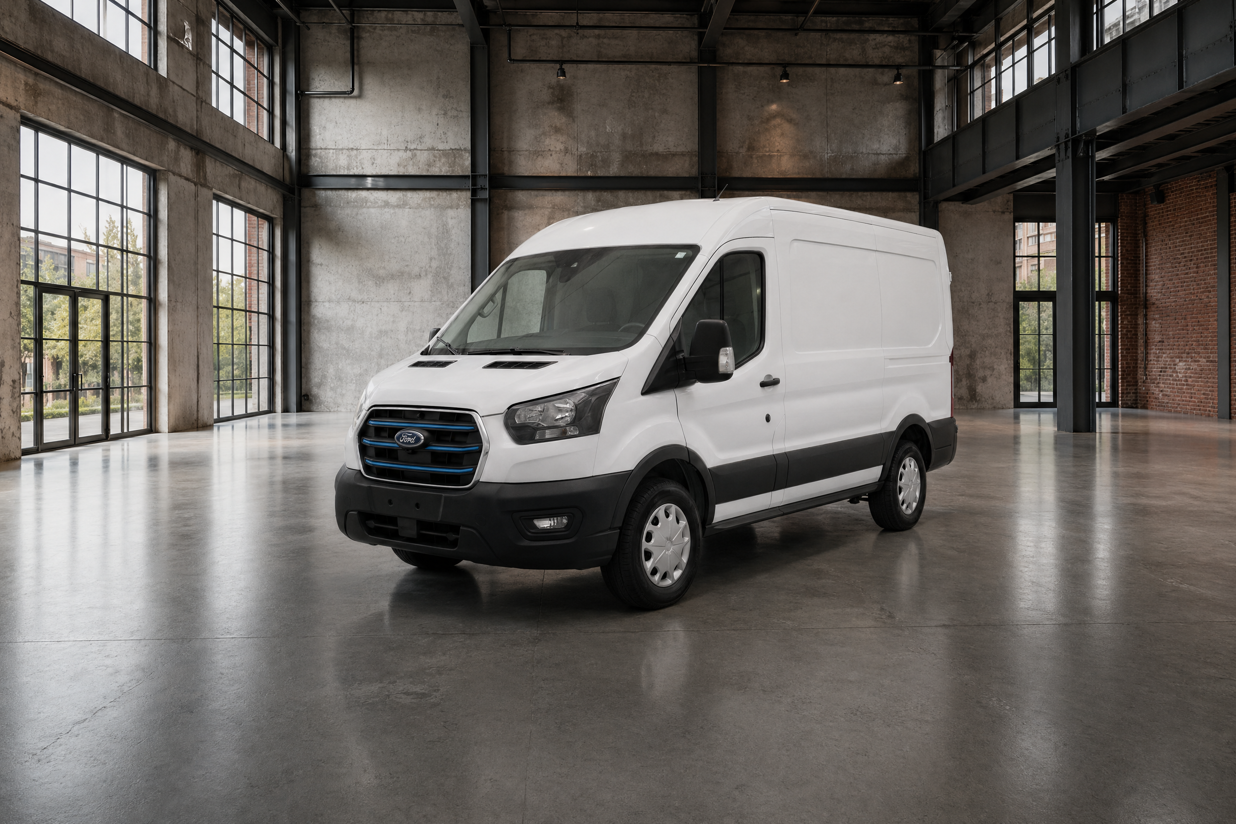 Billede af en Ford E-Transit 2024